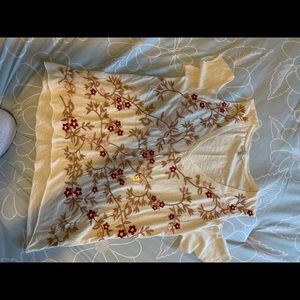 NWOT Lucky brand cold shoulder top